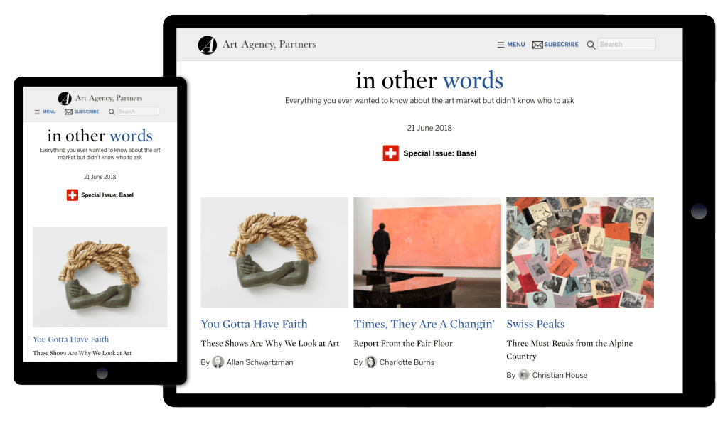 Art Agency Partners Website / Sotheby's