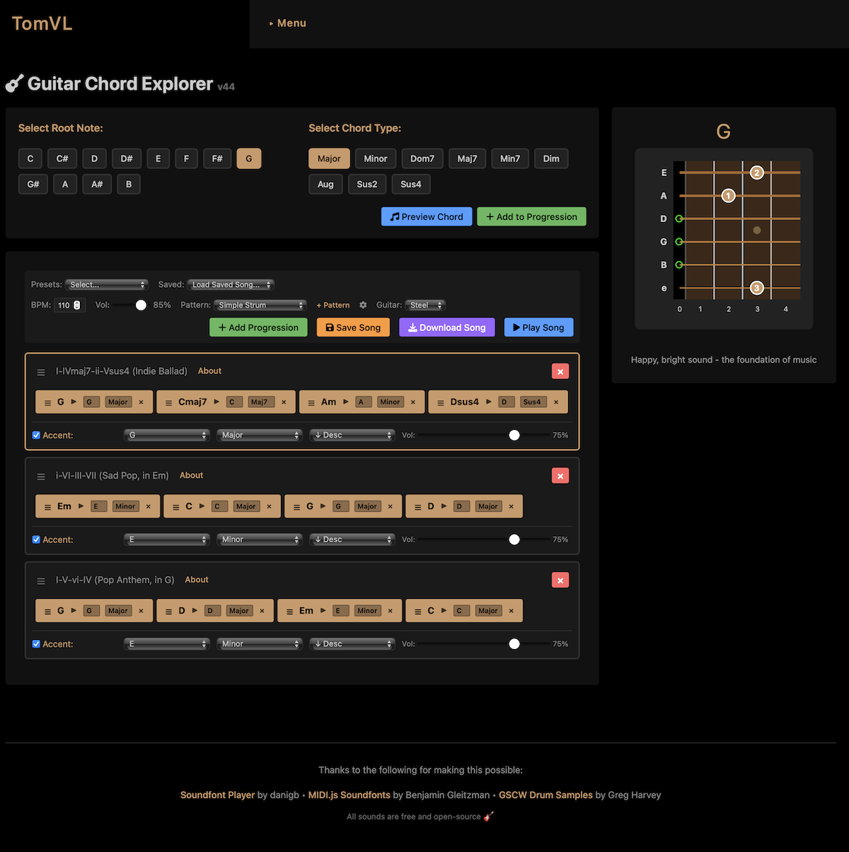 🎸 Guitar Chord Explorer
