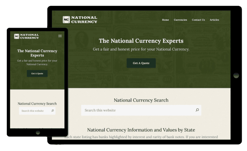 National Currency Website